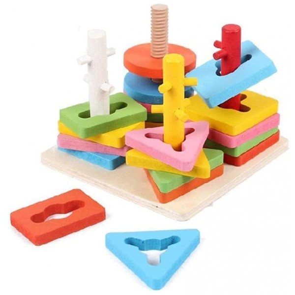 المكعبات الخشبية الهندسية 🤩🎖️