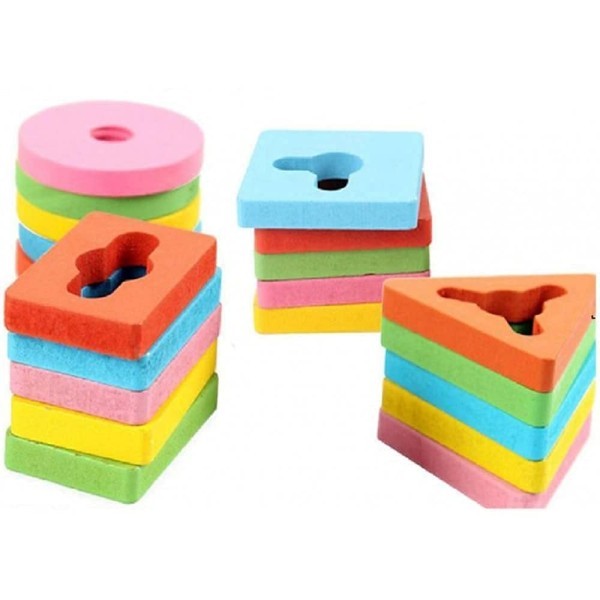 المكعبات الخشبية الهندسية 🤩🎖️