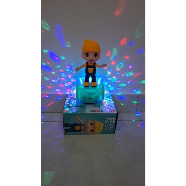 سكوتر المضيء الدوار 🛴🎶✨