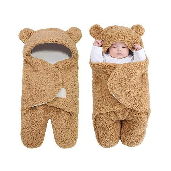 كوت طفل شتوي باللون البني 🐻