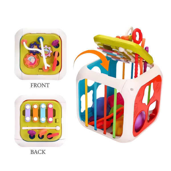 المكعب التعليمي المونتيسوري 7×1 للأطفال 🎶🧩✨