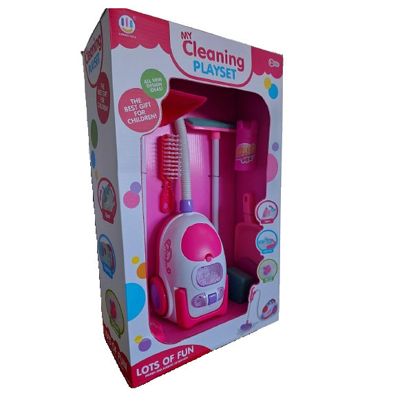 لعبة مكنسة التنظيف التفاعلية للأطفال 🧹