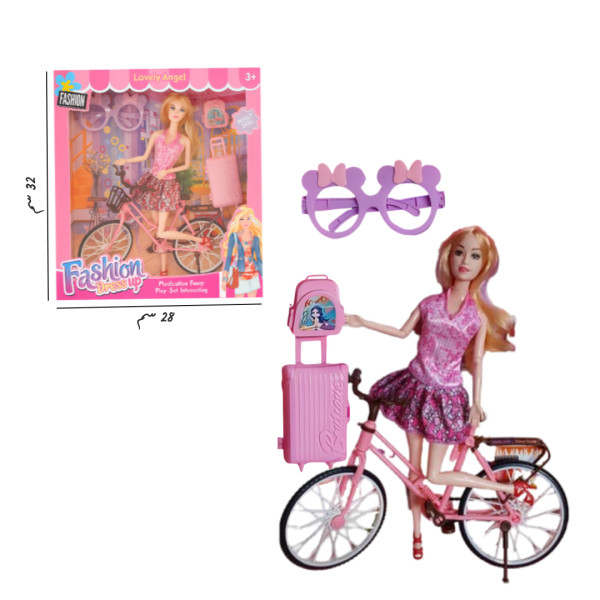 الباربي المتنقلة مع الدراجة 🚴‍♀️💖