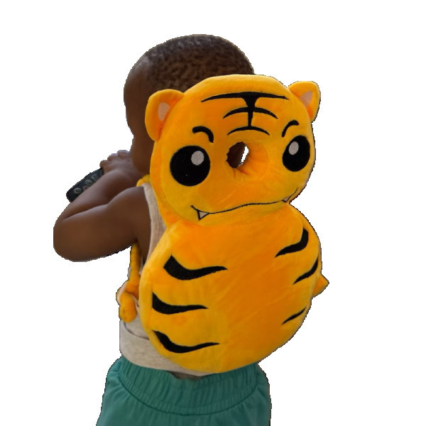 مخدة لحماية الرأس الطفل على شكل نمر 🐯🧡