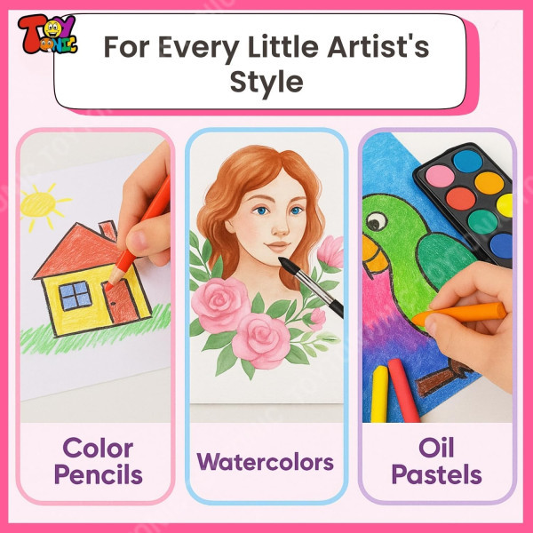 صندوق الوان يونيكورن ازرق 145 قطعه