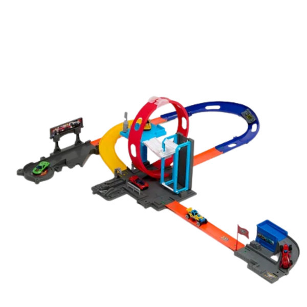 مضمار سباق مع 8 سيارات