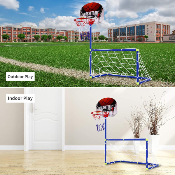 ستقف كرة القدم مع كرة السله