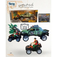 بكب الديناصور مع سيارة رباعية 🦕