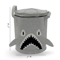 سلة الألعاب على شكل سمكة قرش 🦈🩶
