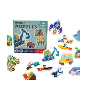 بزل التركيب على شكل المركبات 🚗🚁🚑