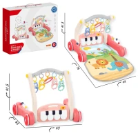 فرشة بيانو مع واكر 2 في 1 لون احمر ❤️🎹